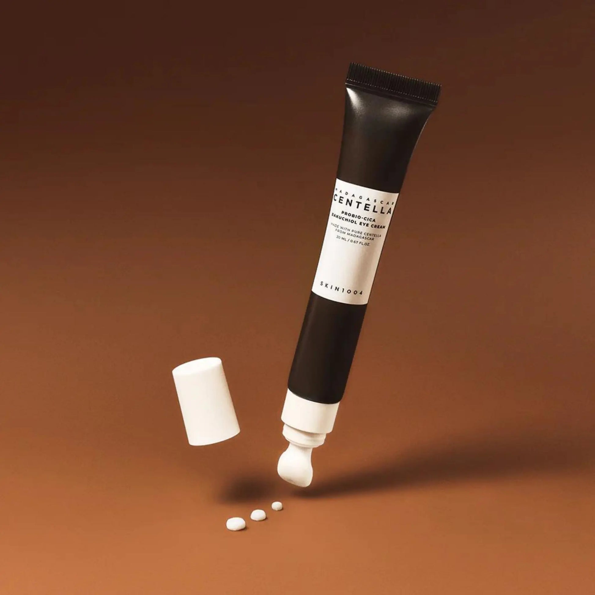 SKIN1004 Madagascar Centella Probio-Cica Bakuchiol Eye Cream (20ml) applicator and texture